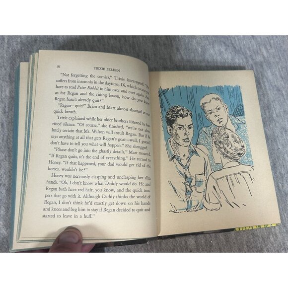 Trixie Belden Mysterious Visitor Book by Julie Campbell Hardcover 1954 - Picture 4 of 8